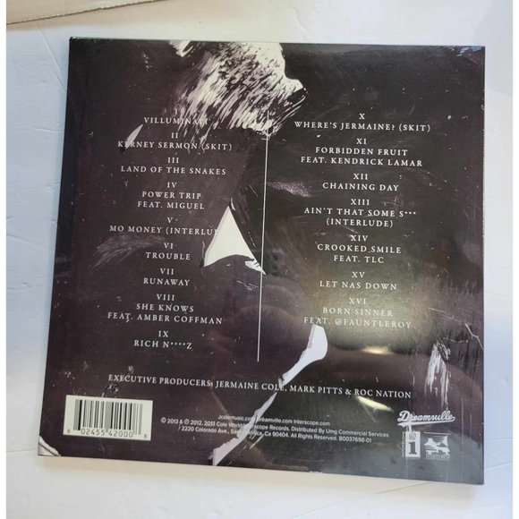 J. Cole - Born Sinner Target Exclusive Translucent Red Vinyl 2LP Limited Edition - Picture 2 of 2